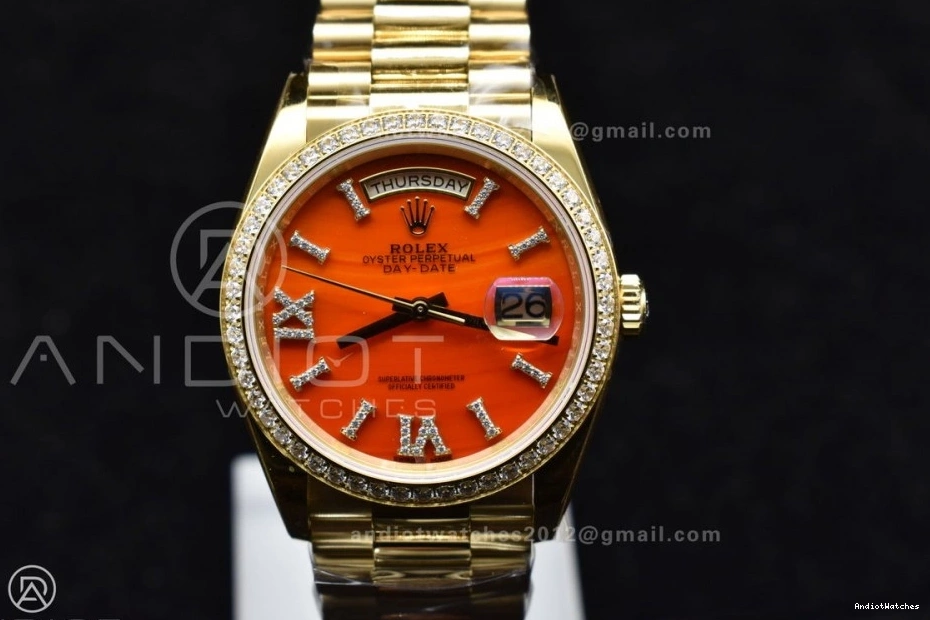 653 Red RAF 36 Dial A Date Carnelian Best YG Edition on Sporty YG Bracelet Day 1:1 0302